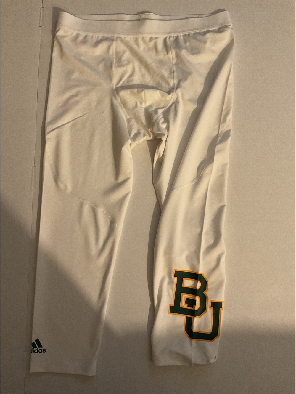 NWT New Adidas Techfit Compression 3/4 - Baylor University - XL